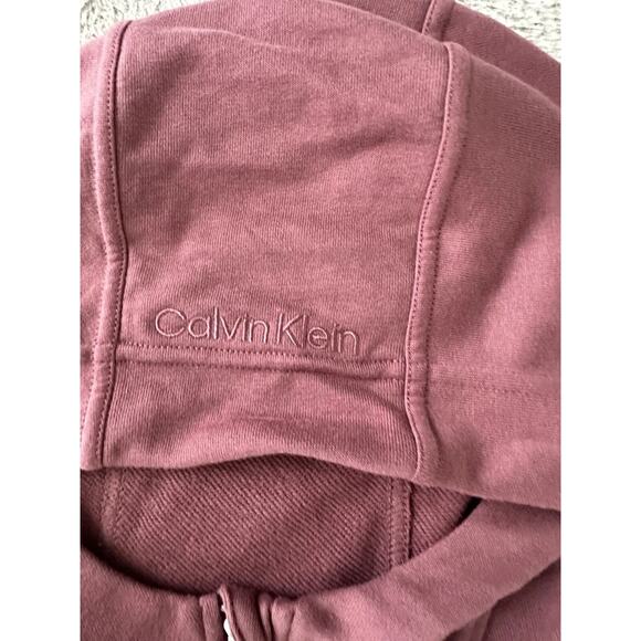Calvin Klein Womens Cropped Hoodie Full Zip Sweatshirt Color: Sedona Size XL New - Picture 4 of 9